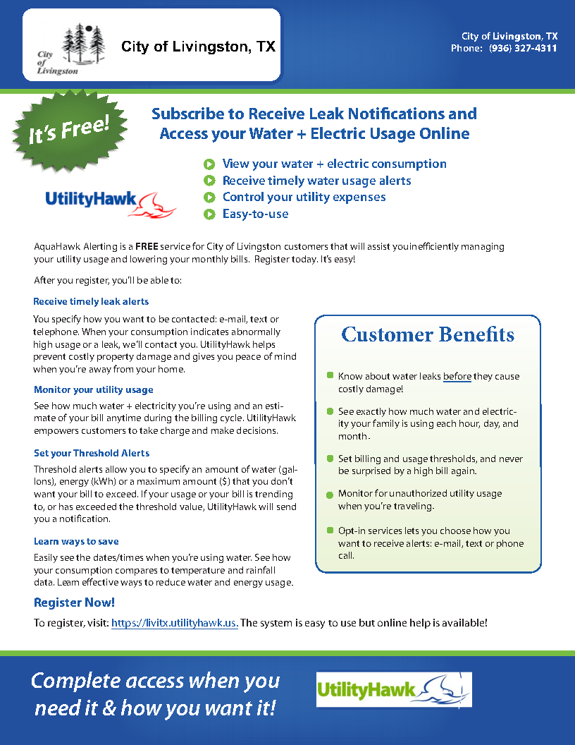 UtilityHawk Alerting Flyer